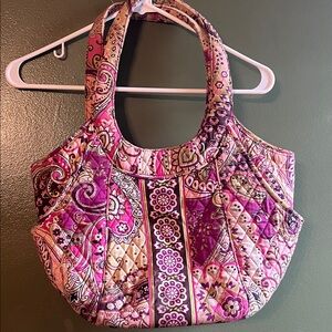 Vera Bradley Vibrant Pink and Purple Tote